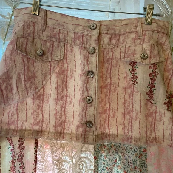 POL | Pink Jean & Floral Skirt - Picture 6 of 8